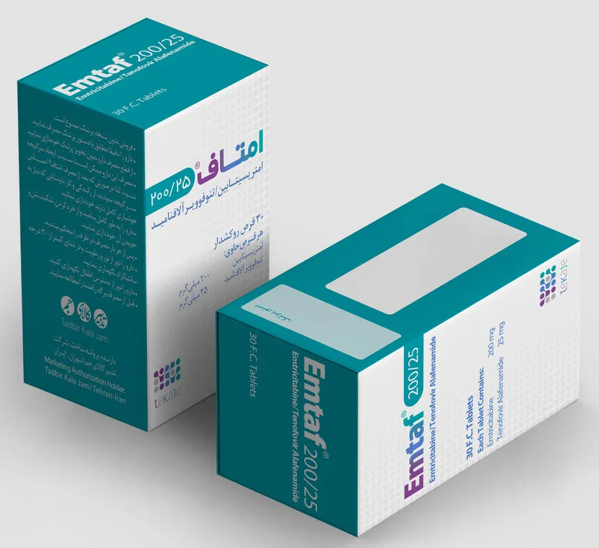 تصویر EMTAF 200/25 MG Tablet